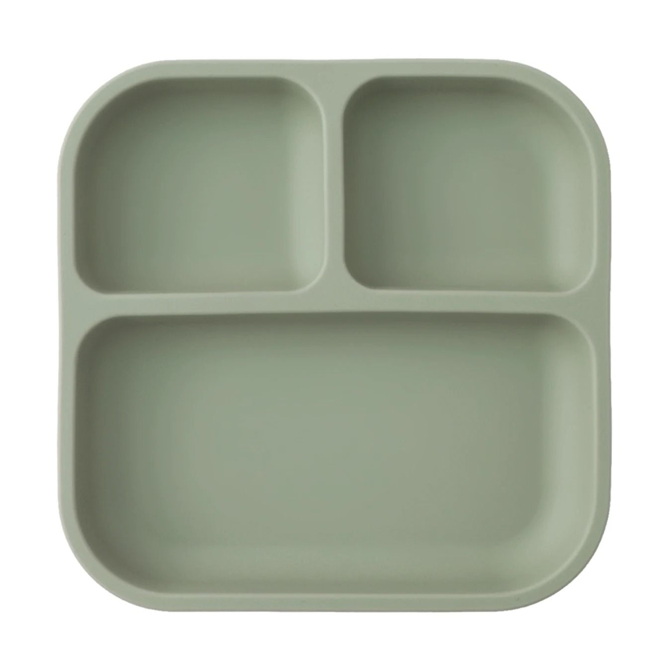 Divided Square Kids Silicone Suction Plate