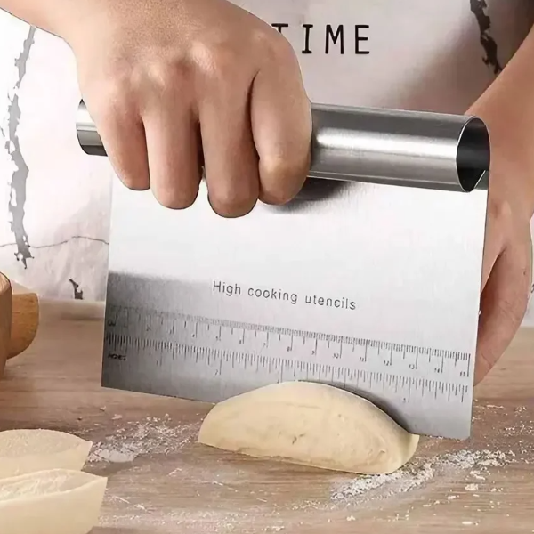 Cake Scraper, Multipurpose Stainless Steel, Dough Cutter, Fondant, Vegetable Slicer