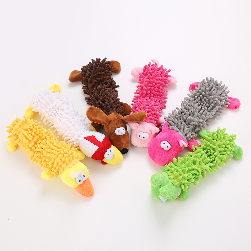 Durable Plush Dog Chew Toy with Squeaker for Small Breeds Perfect for Chihuahuas & Yorkies