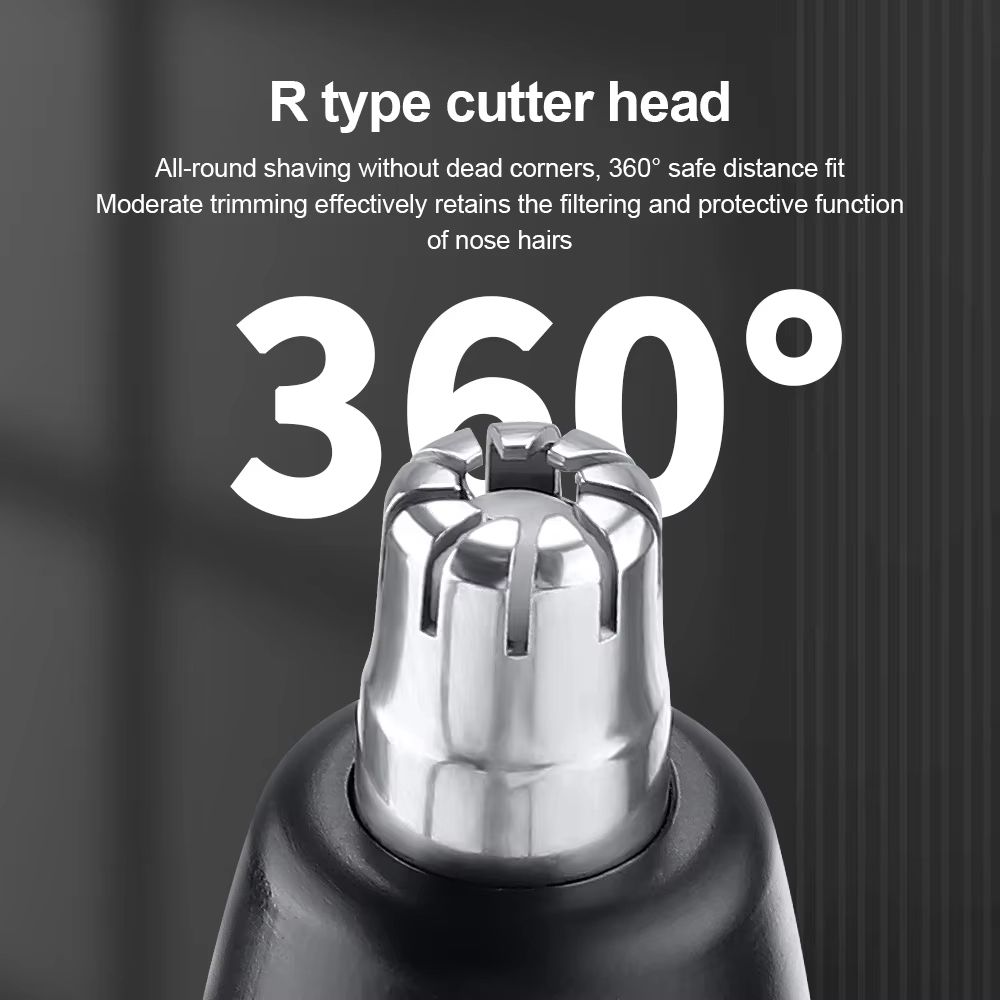 Rechargeable Electric Nose Hair Trimmer – Painless, Washable, and Unisex Grooming Tool