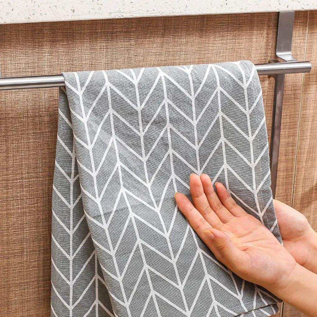 Stainless Steel Cabinet Door Towel Bar Rack