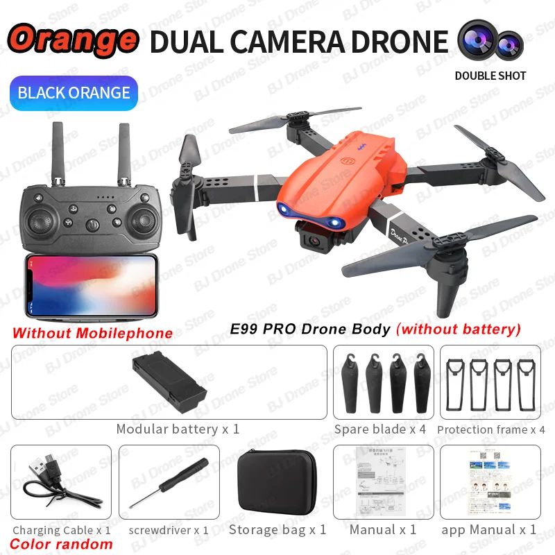 E99Pro 4K WiFi FPV Foldable RC Drone with HD Camera