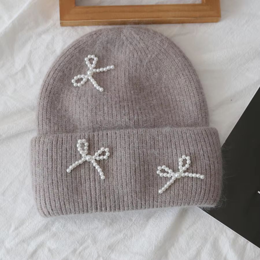 Women's Winter Windproof Layered Knitted Beanie Hat