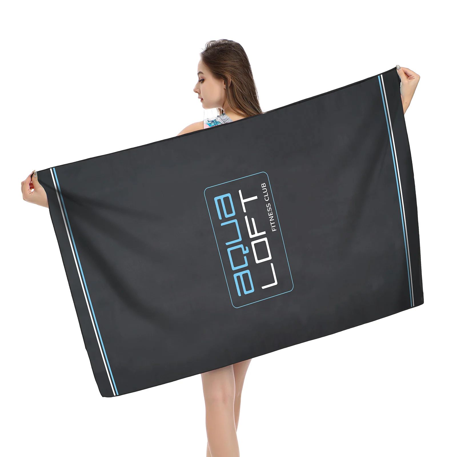 Aqua Microfiber Quick Dry Travel Towel Lightweight Compact Sports Towel