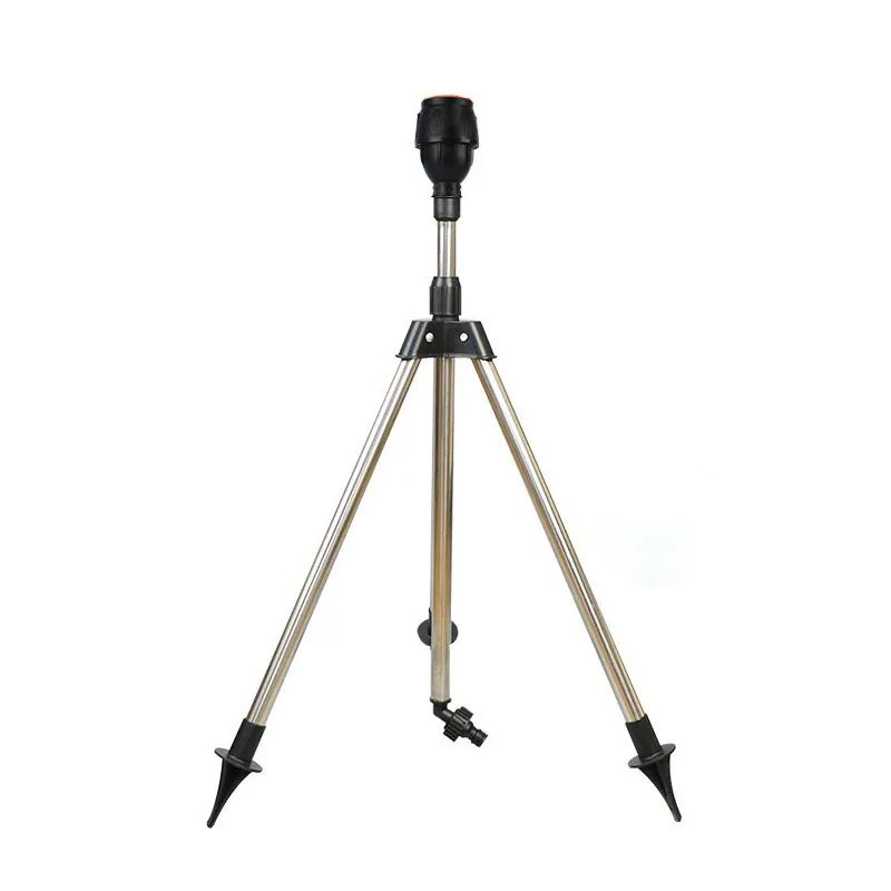 Premium 360° Automatic Rotating Tripod Garden Sprinkler Stand - Stainless Steel Irrigation & Lawn Watering Tool
