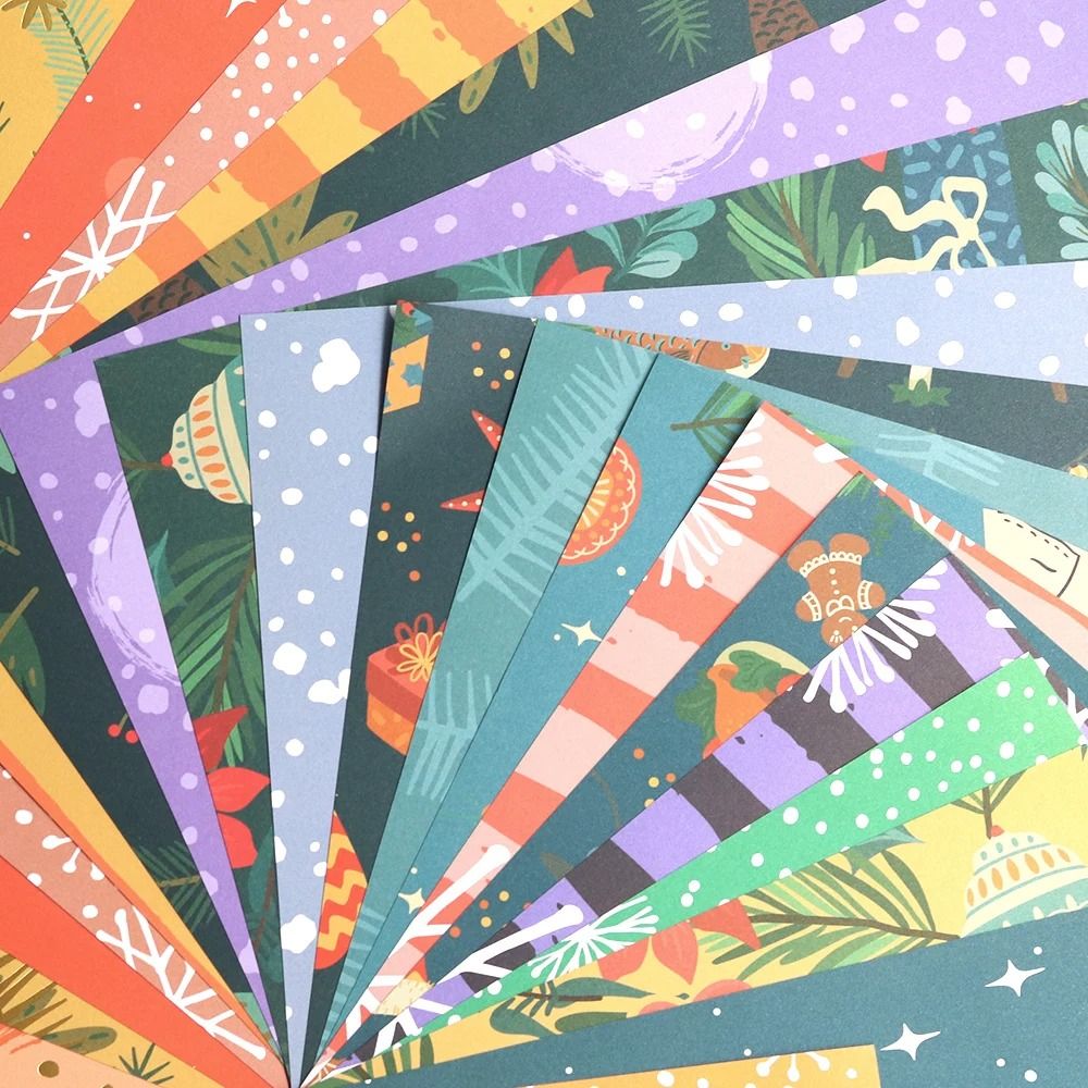 Designer Christmas Pattern Scrapbooking Paper Pack