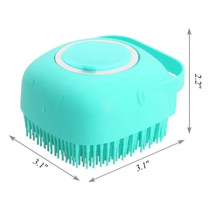 2-in-1 Pet Shampoo Dispenser and Massage Brush