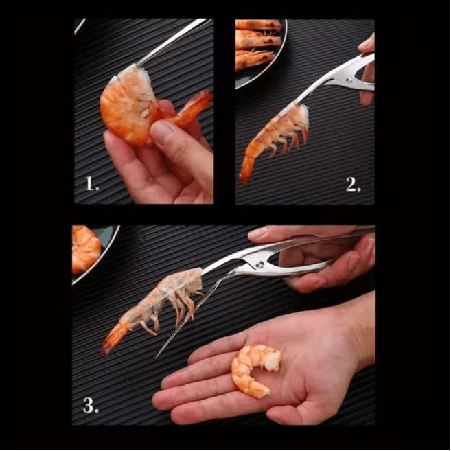 Stainless Steel Shrimp Deveiner Kitchen Seafood Tool