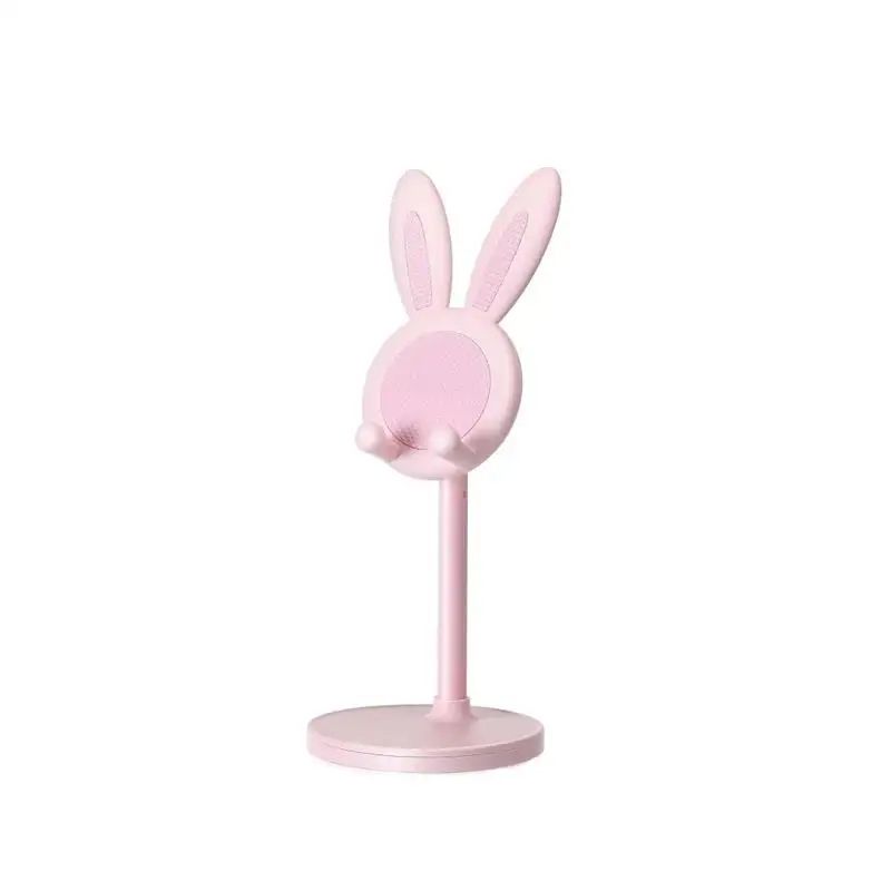 Cute Pink Rabbit Desktop Phone Holder
