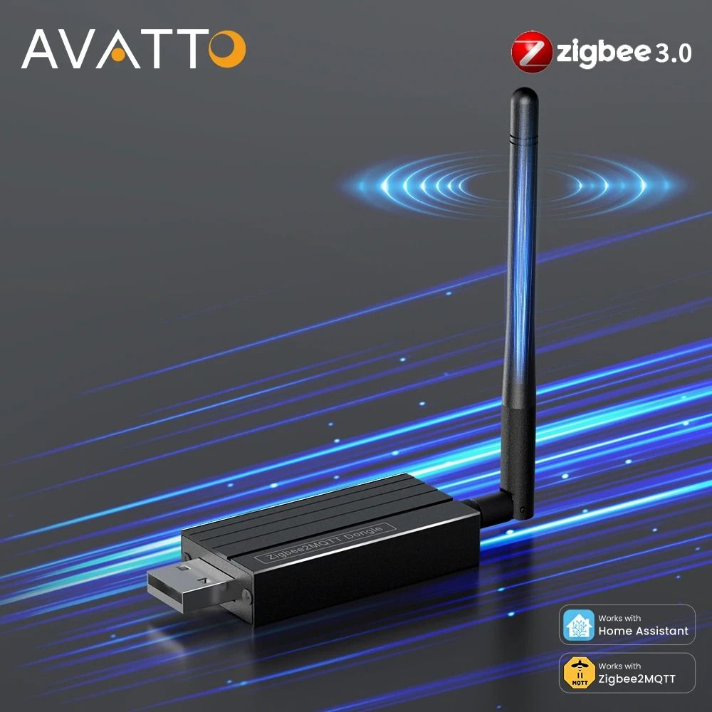 AVATTO Zigbee 3.0 USB Dongle Plus Wireless Gateway Hub for Home Assistant