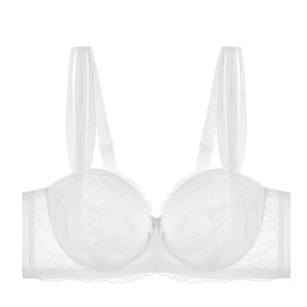 French Lace Bra, Push-up Breast Collection, Anti-Sagging, Large Size, Chest Appears Small, Top Up Bra for Women