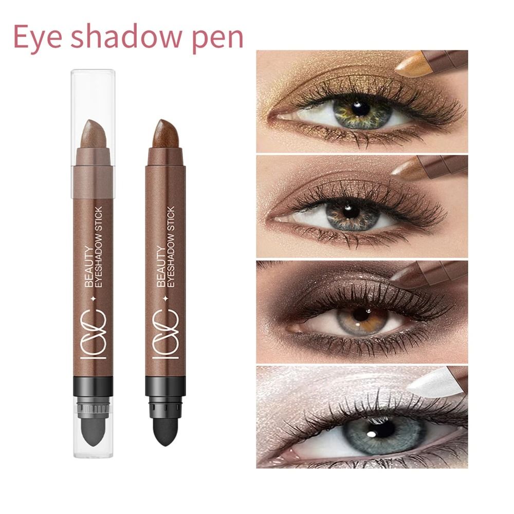 GlowDuo Double Head Waterproof Eyeshadow Stick Shimmer Glitter Crayon