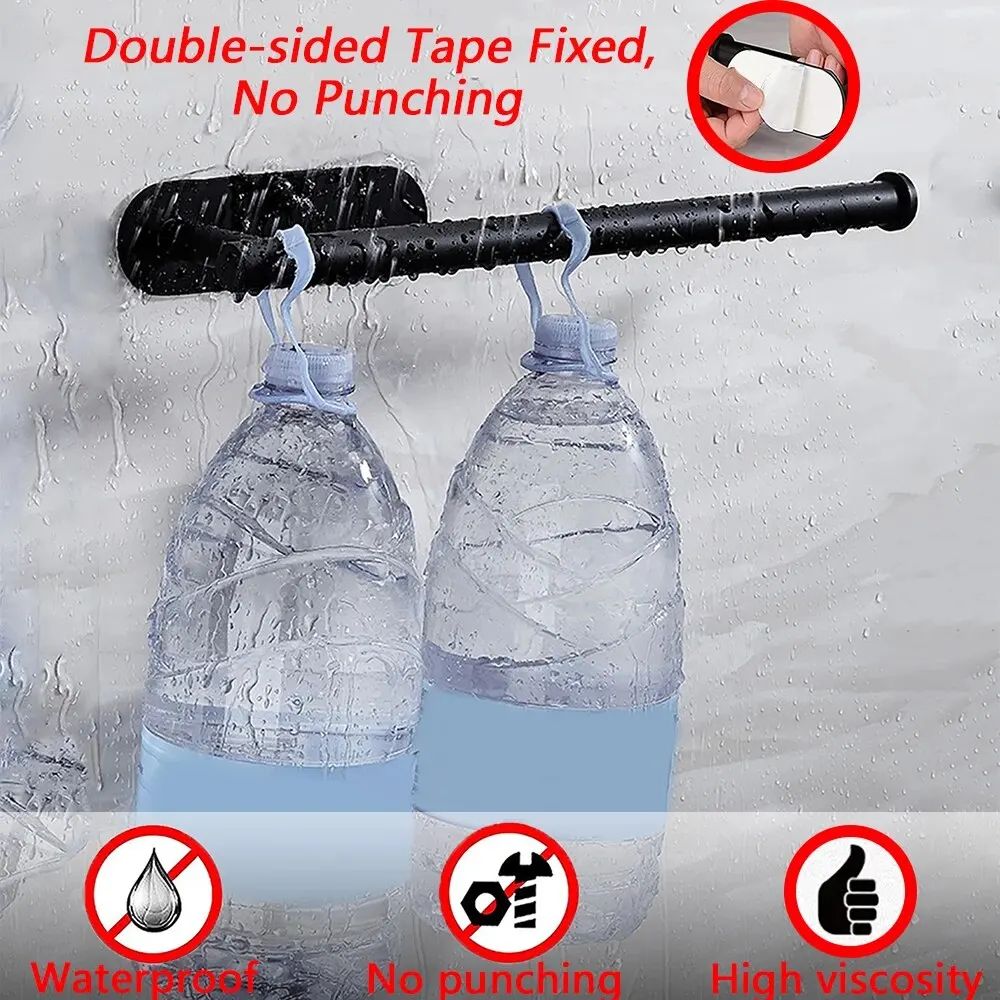 Adhesive Under Cabinet Paper Towel Holder – Wall Mounted Kitchen & Bathroom Tissue Rack
