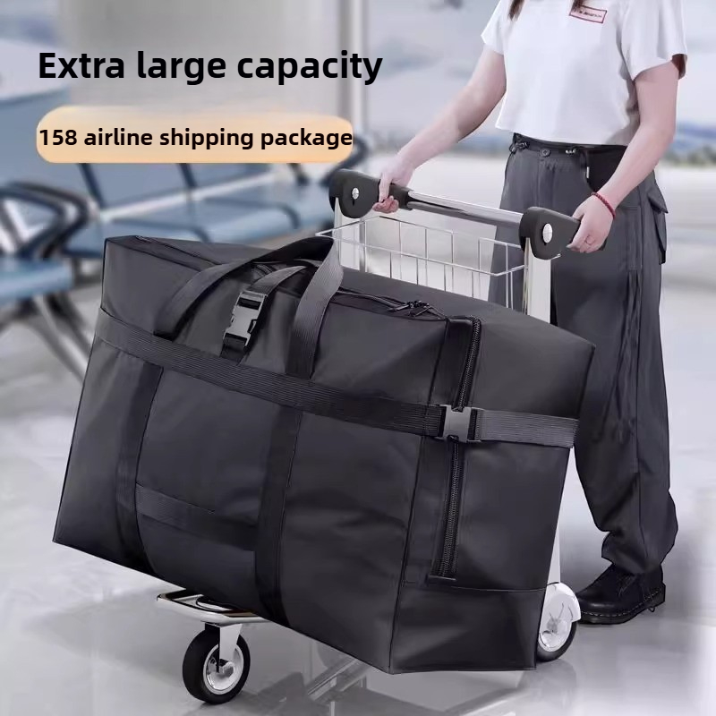 Thickened Large Capacity Storage Bag, Oxford Cloth Organizer, Moving Packing Bag, Clothes and Blankets Storage, Checked