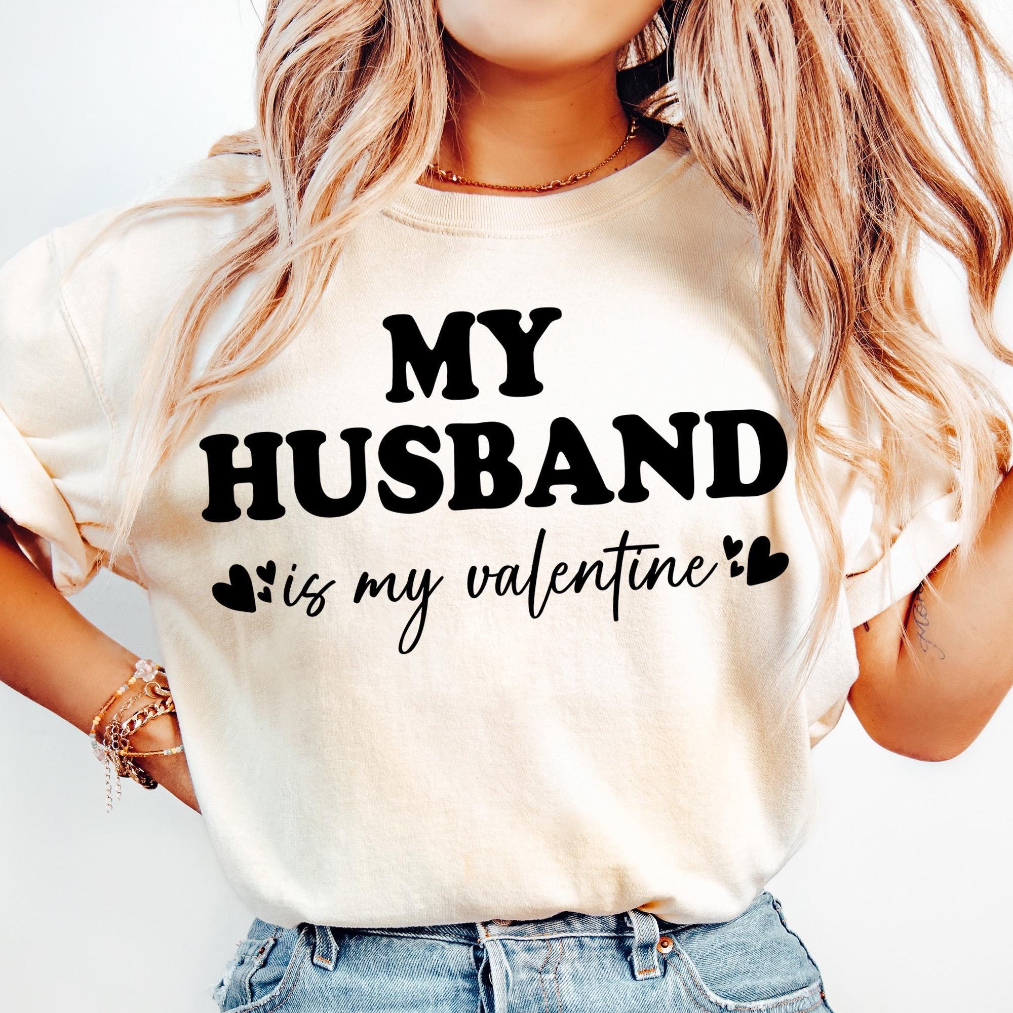 Custom Comfort Colors Valentine Shirt – Personalized Love Heart Valentine Tee for Couples & Women
