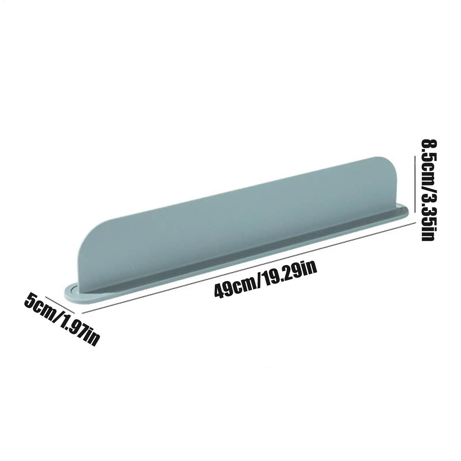 Silicone Kitchen Sink Splash Guard Water Barrier with Non Slip Adhesive Base