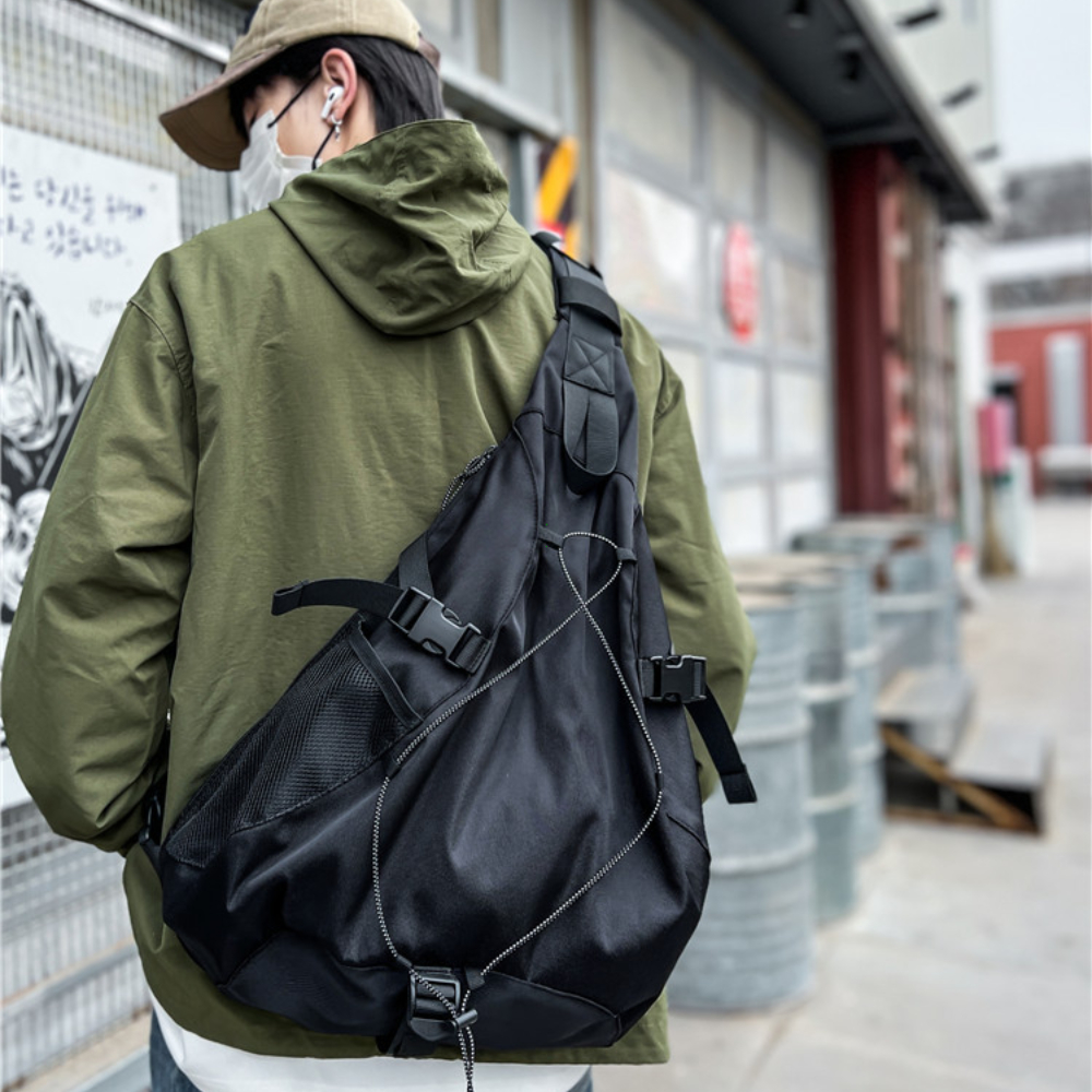 UrbanFlex Mens Crossbody Bag Large Capacity Travel Chest Sling