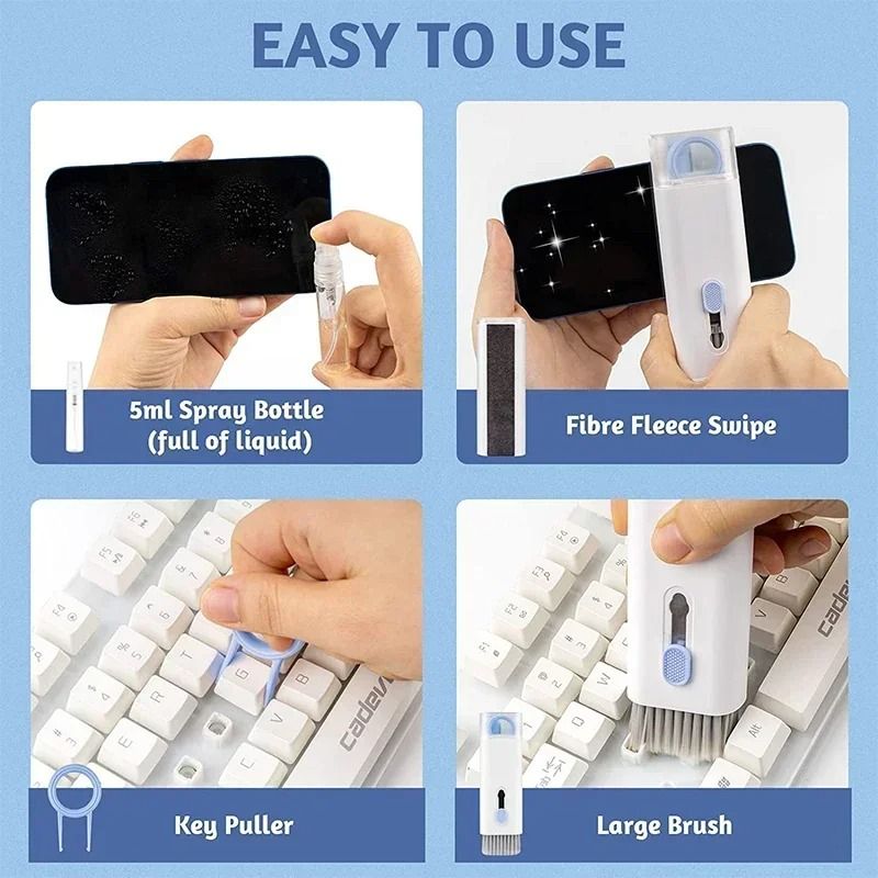 Multifunctional Cleaning Kit – 7-in-1 Precision Maintenance System