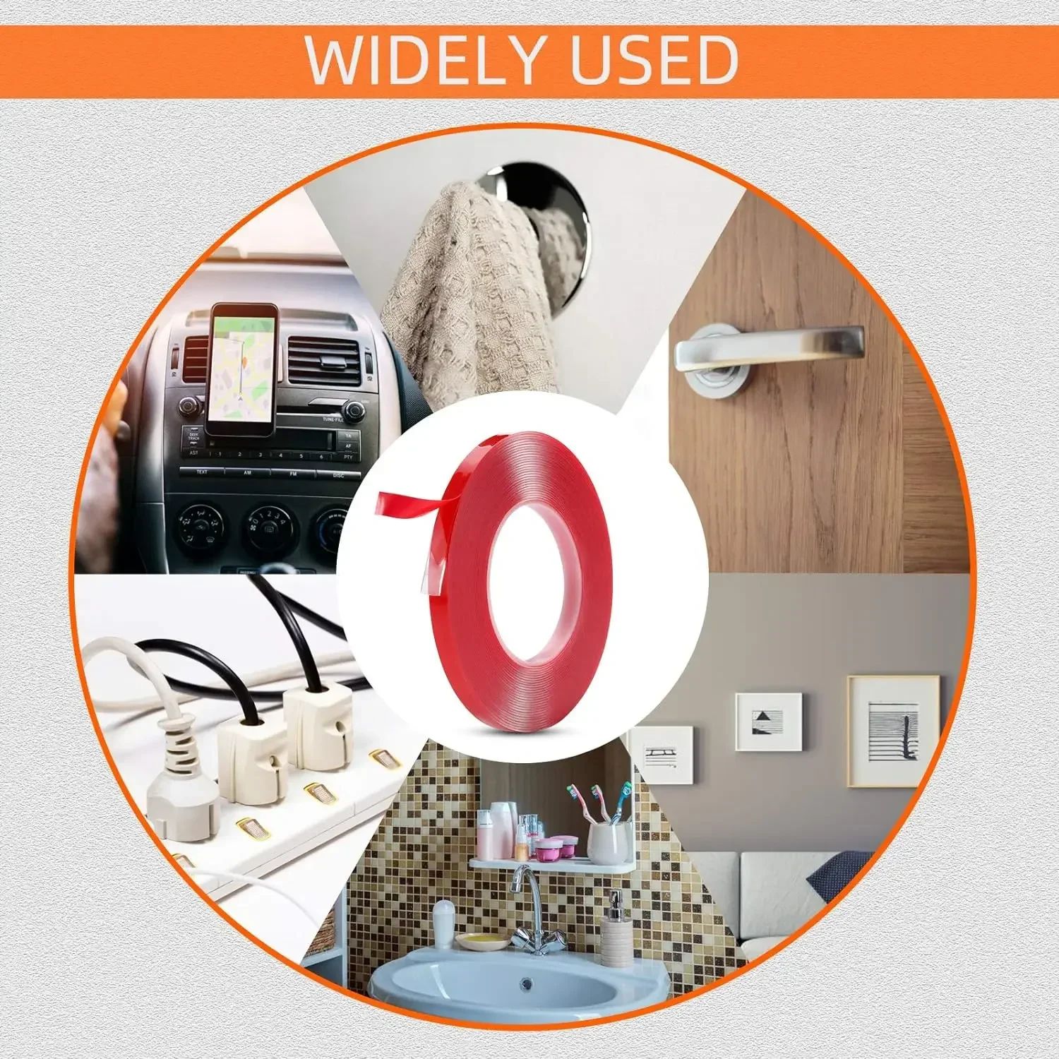 Strong Transparent Double Sided Tape Waterproof Adhesive