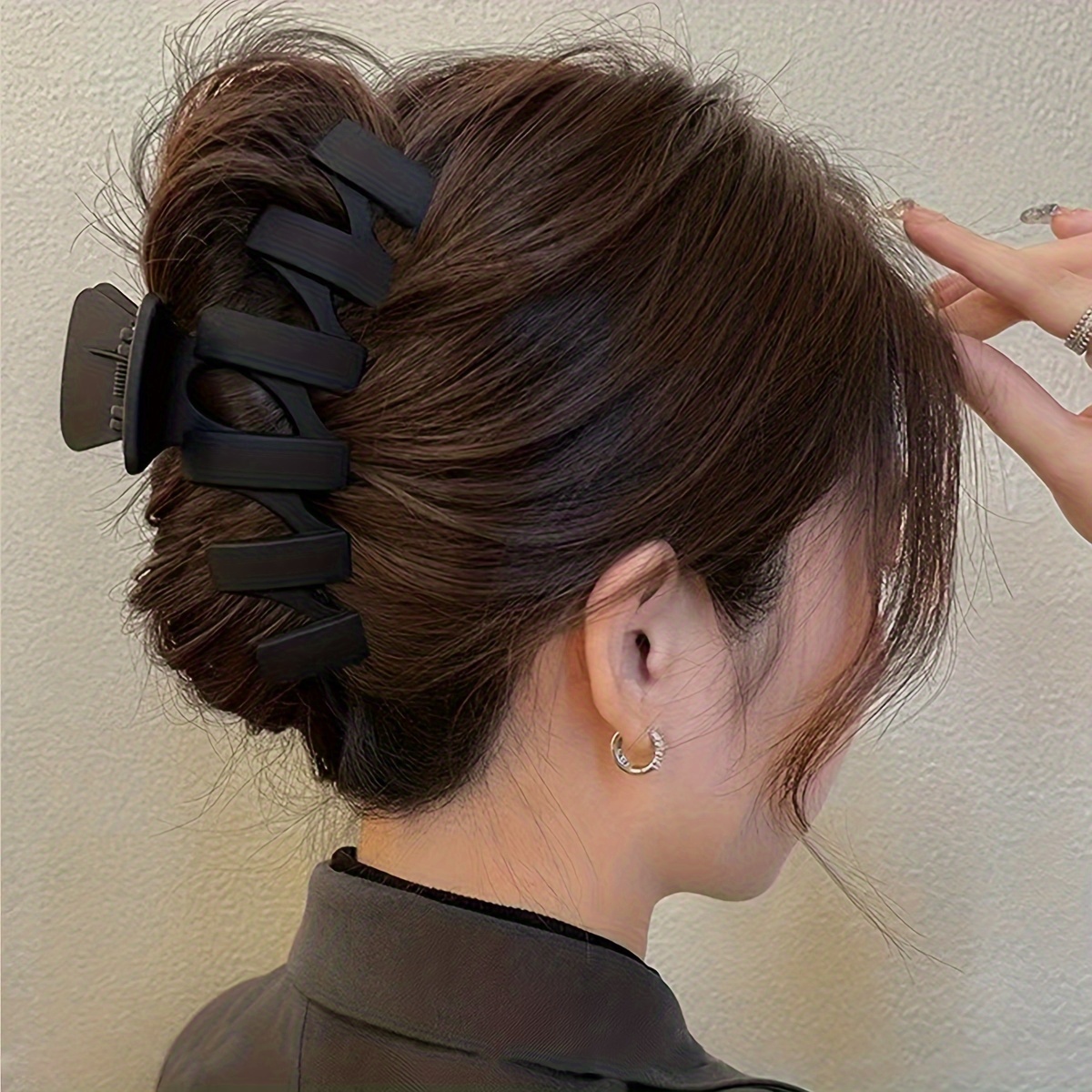 Women's Back Head Hair Shark Clip, Women's High-end Frosted Clip Set