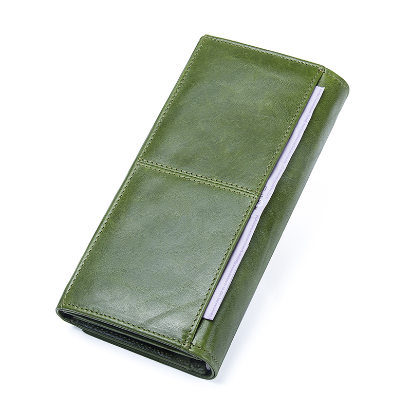 Genuine Leather Women Wallets by Contact's, Female Long Clutch Wallet, Large Capacity Phone Purse Photo Holder
