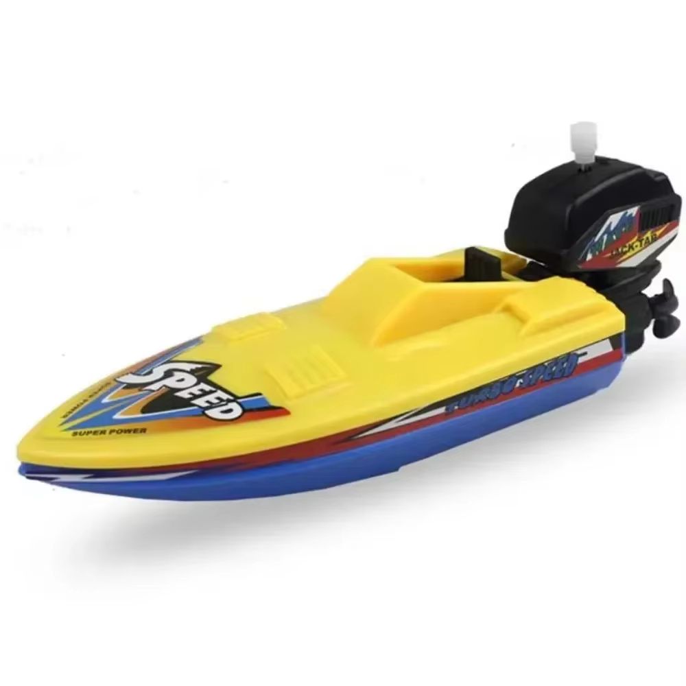 Wind Up Speed Boat Bath Toy for Kids