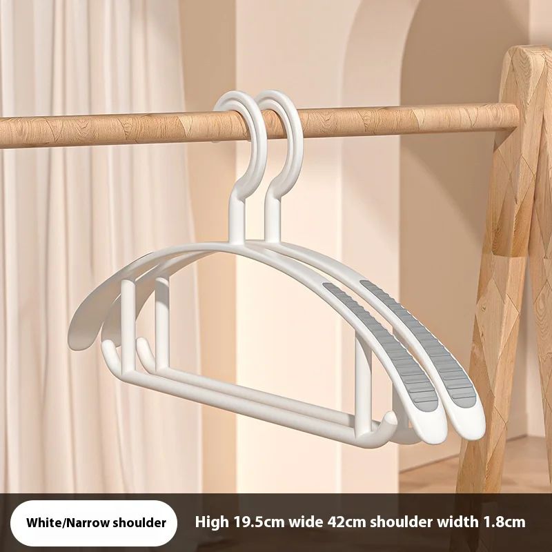 Thick Wide-Shoulder Non-Slip Plastic Clothes Hanger – Heavy-Duty Household Drying Rack