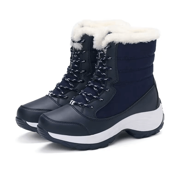 Womens Waterproof Winter Snow Boots with Fur Lining