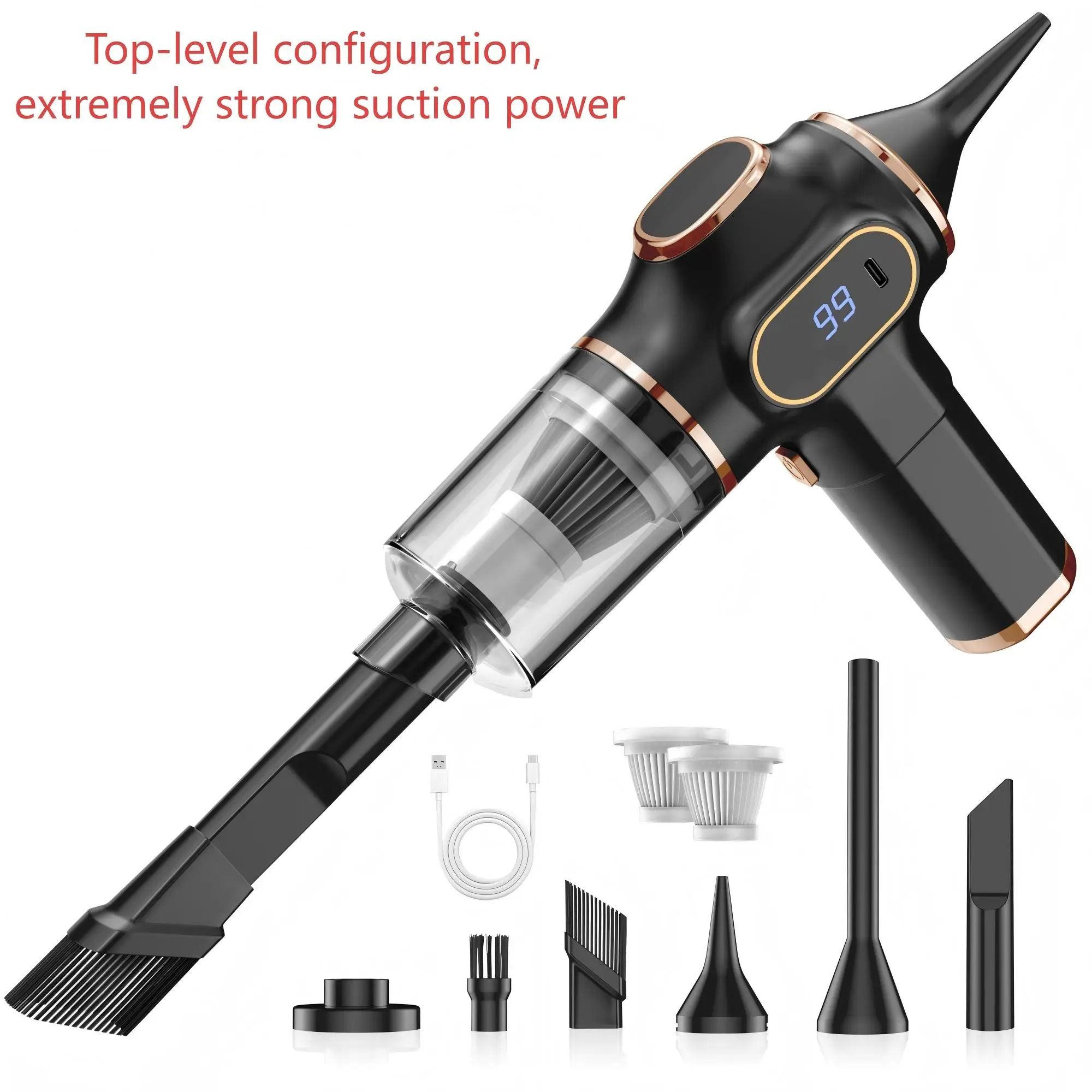 TurboClean Cordless Handheld Vacuum High Power Portable Cleaner