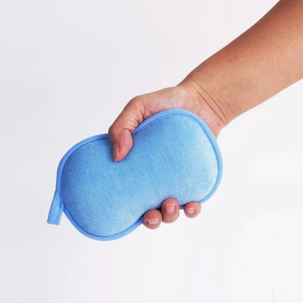 Natural Baby Bath Sponge Set Soft Infant Bath Sponge Gentle Kids Bath Sponge