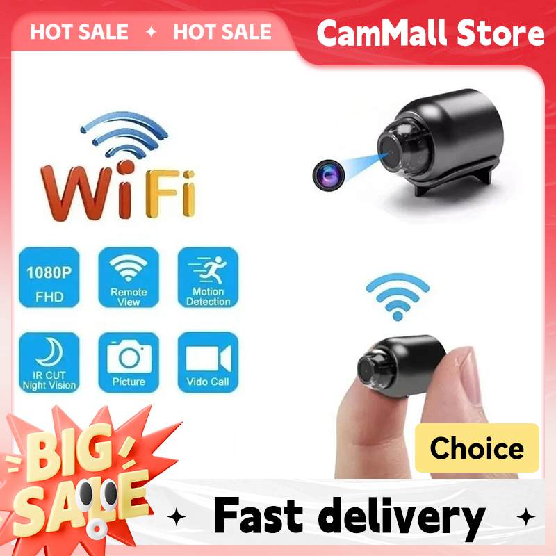 Mini Spy Camera HD 1080P Compact WIFI Camera with Cyclic Recording for Outdoor & Home Surveillance