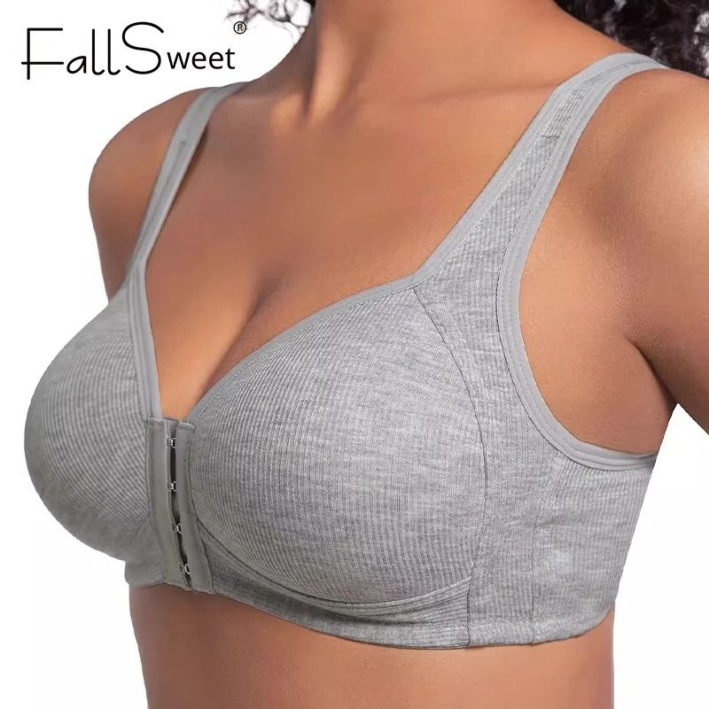 FallSweet Wire-Free Front Closure Bra Seamless Full Coverage Mom Lingerie