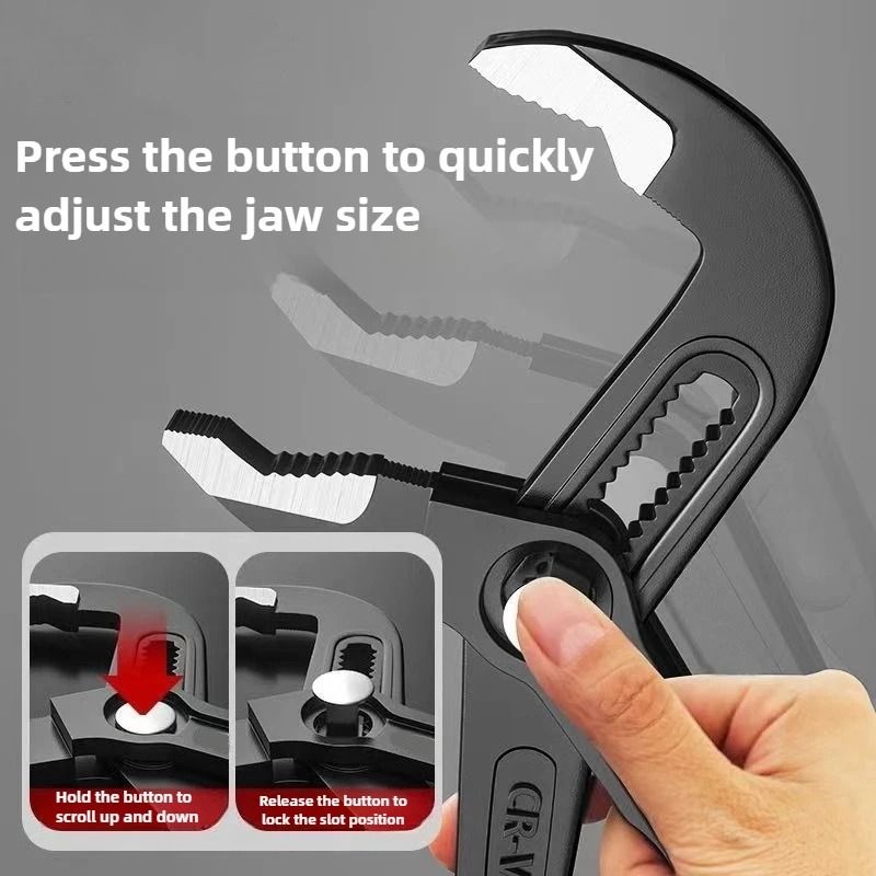 High Quality Quick Adjustable Water Pipe Pliers Household Use 12 Inch Multifunctional Soft Grip Water Pump Pliers
