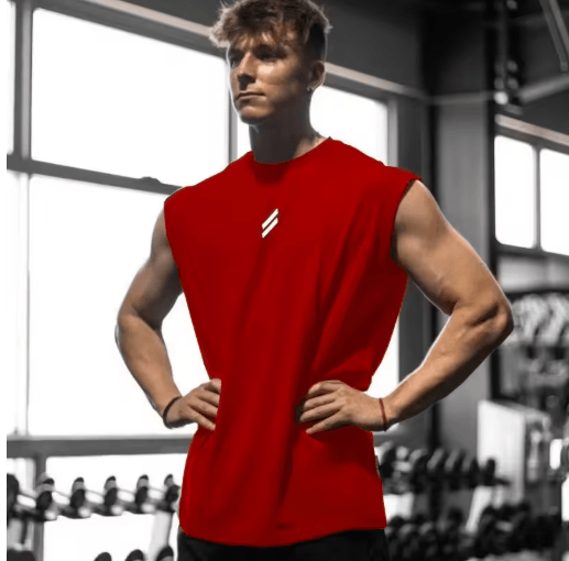 Mens Breathable Mesh Tank Top Quick Dry Sleeveless Fitness Shirt