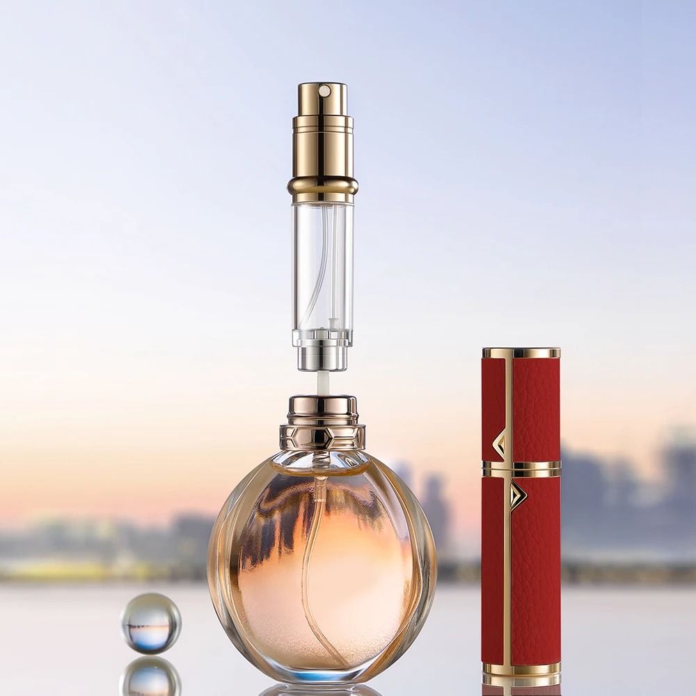5ml PU Leather Mini Perfume Atomizer Spray Bottle
