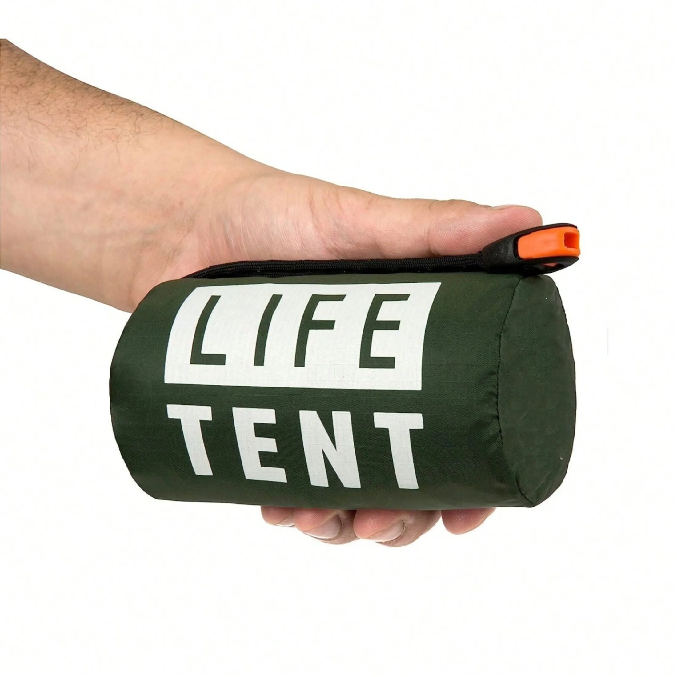 Portable Waterproof Emergency Survival Sleeping Bag, Mylar Tube Tent Kit with Thermal Blanket