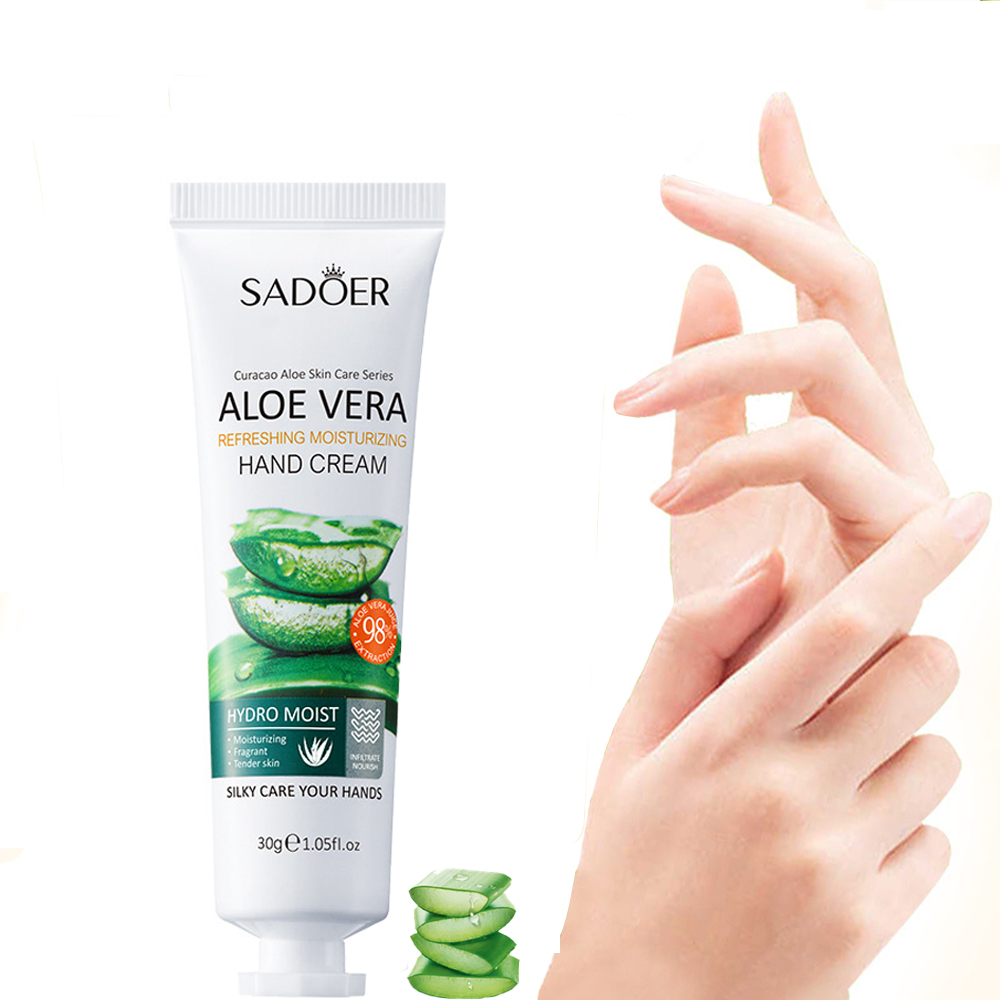 Aloe Vera Hand Cream Lotions Serum, Repair Moisturizing Hand Skin Care, Anti Dryness Anti Aging Whitening Hand Cream 30g