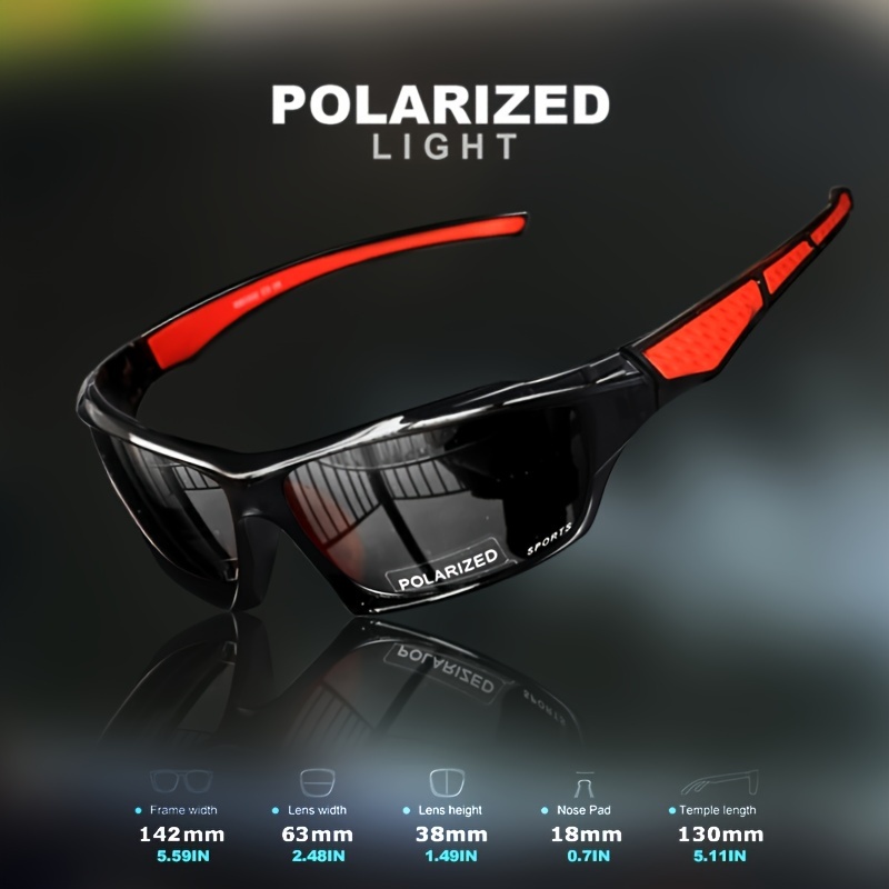 Polarized Sports Sunglasses – Glare-Free Vision for Cycling, Driving &