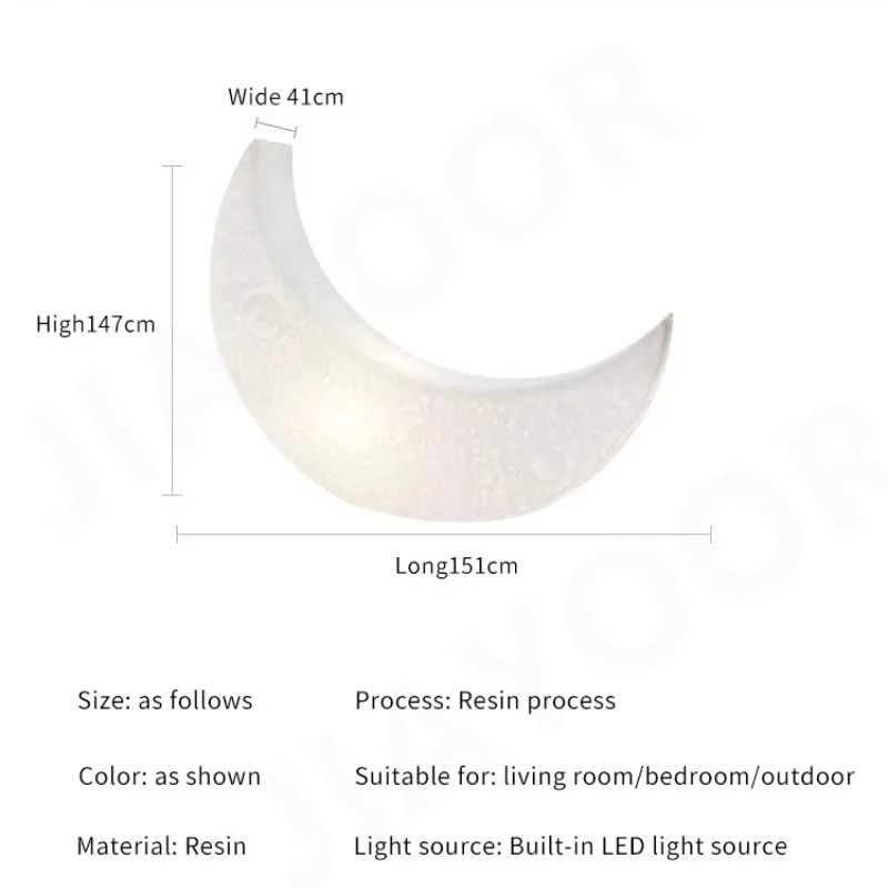 Crescent Moon Lounge Lamp Chair With Soft Ambient Glow