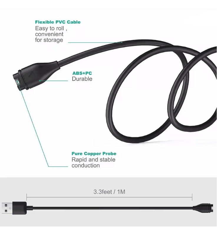 ProCharge USB-C Charging Cable for Garmin Watches