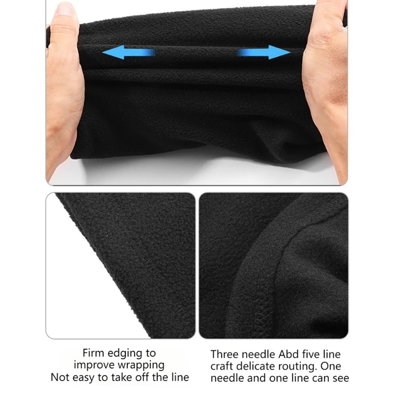 Cycling Bandana Winter Neck Warmer, Windproof Gaiter Scarf, Skiing Camping, Running Hiking Half Face Mask
