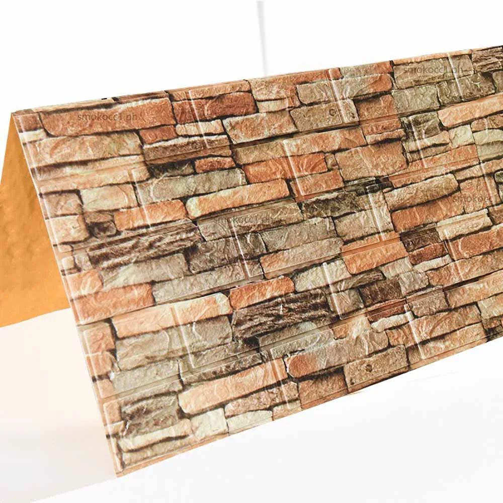 3D Brick Wall Sticker Panels – Self Adhesive Peel and Stick Foam Wall Decor
