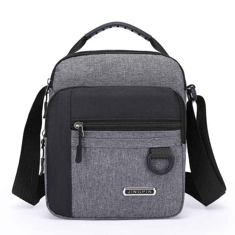 Large Capacity Mens Waterproof Shoulder Bag with Multiple Pockets