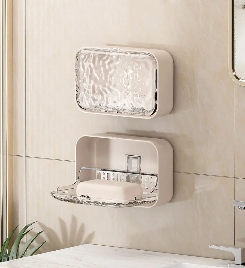 Wall Mounted Double Drain Soap Holder