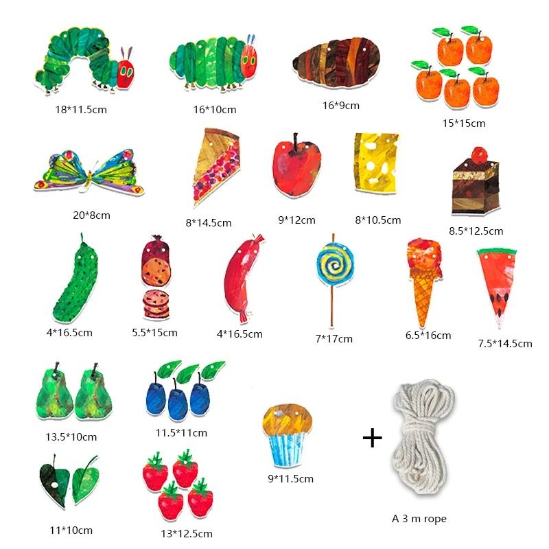 The Very Hungry Caterpillar Classroom Flag Banner