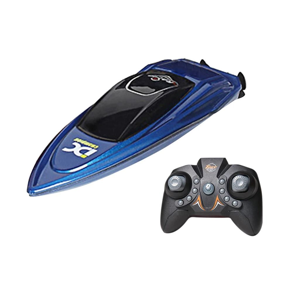 High Speed Waterproof RC Boat with LED Lights Remote Control Ship Toy
