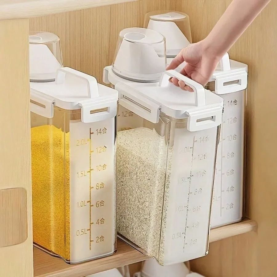 0.66 gal FreshLock Airtight Food Storage Container – Moisture-Proof Grain & Rice Sealed Box