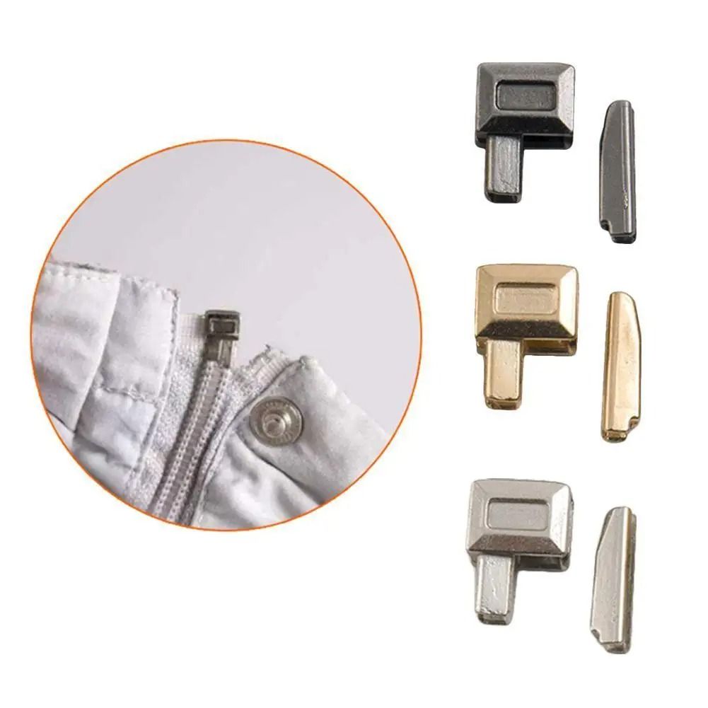Metal Zipper Repair Plug Set for Sewing and DIY Projects