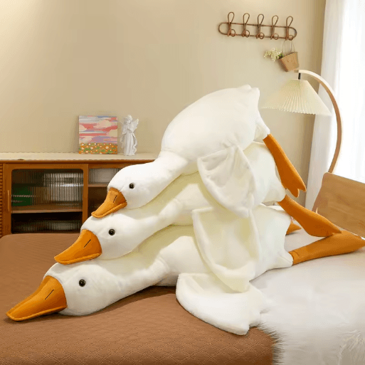 Big White Goose Plush Pillow Stuffed Toy 20 to 75