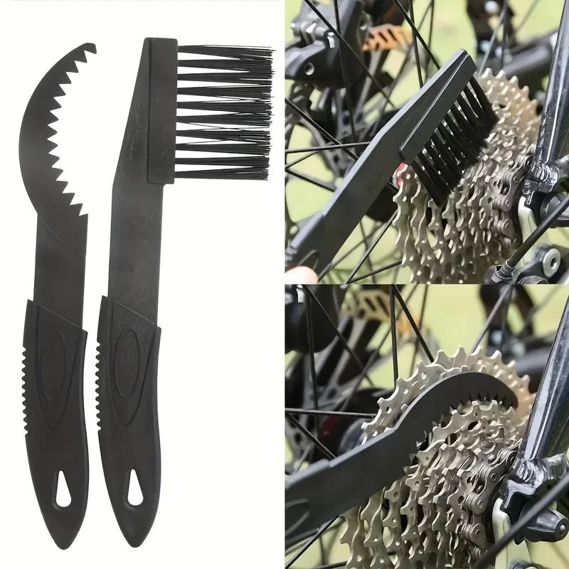 Cleaning Chain Brush Two piece Set Mountain Bike Chain Gear Cleaning Tool Riding Equipment Bike Chain Cleaning Tool